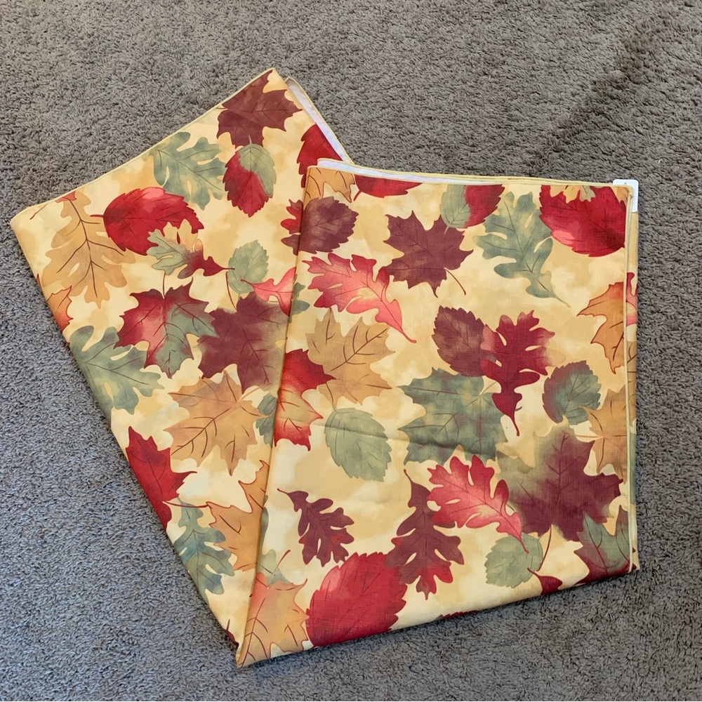 NEW Fall Autumn Tablecloth 52” x 70”